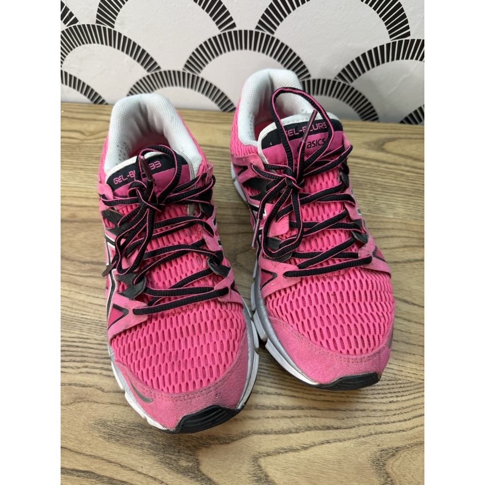 Asics Gel-Blur33 Women's Pink Black Running 8.5 Athletic Comfort Shoes T2H8N